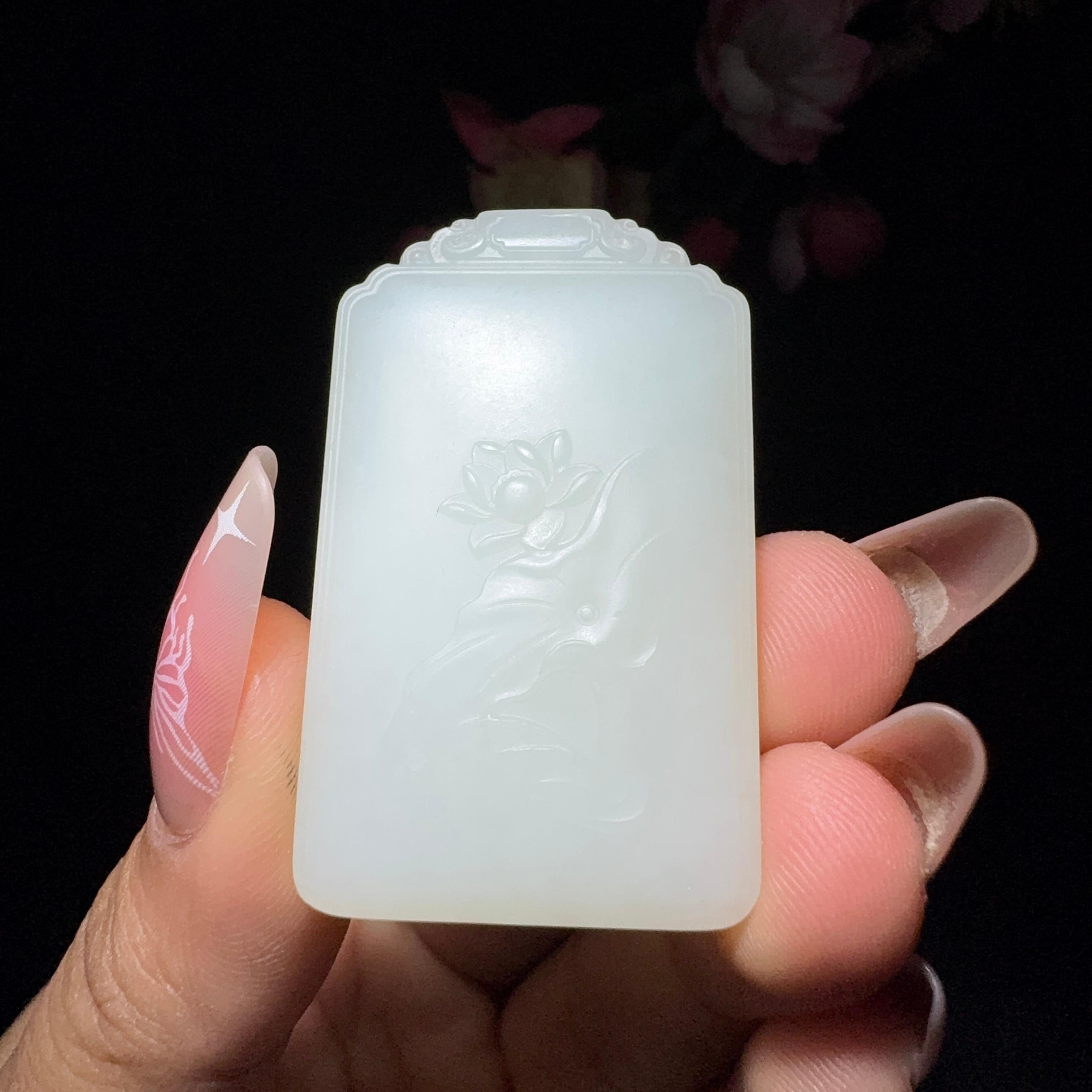 和田玉白玉平安牌(23.0g)