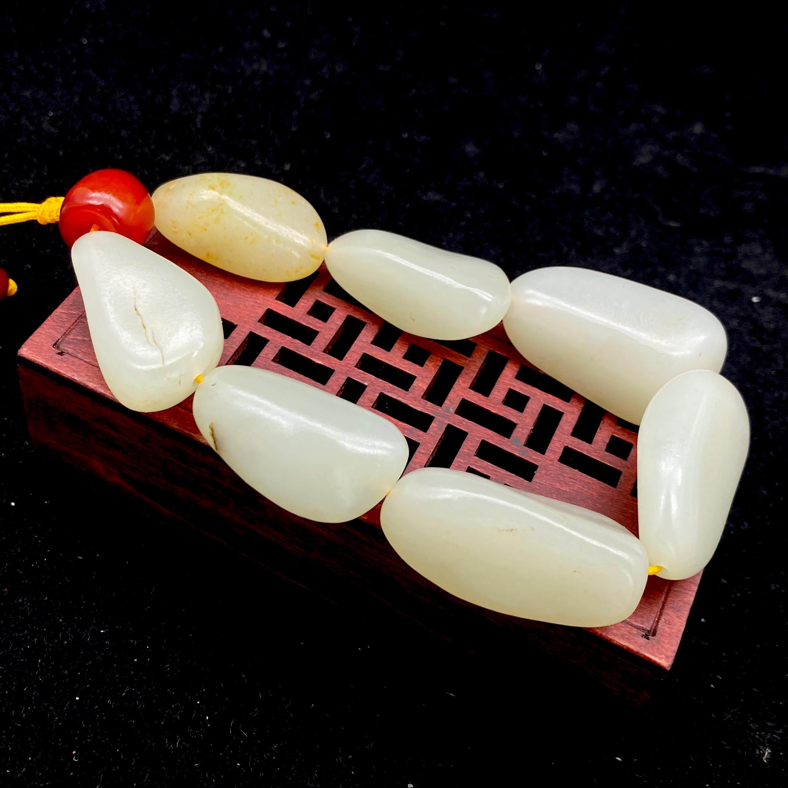 和田玉洒金皮【精品手串】(77.7g)