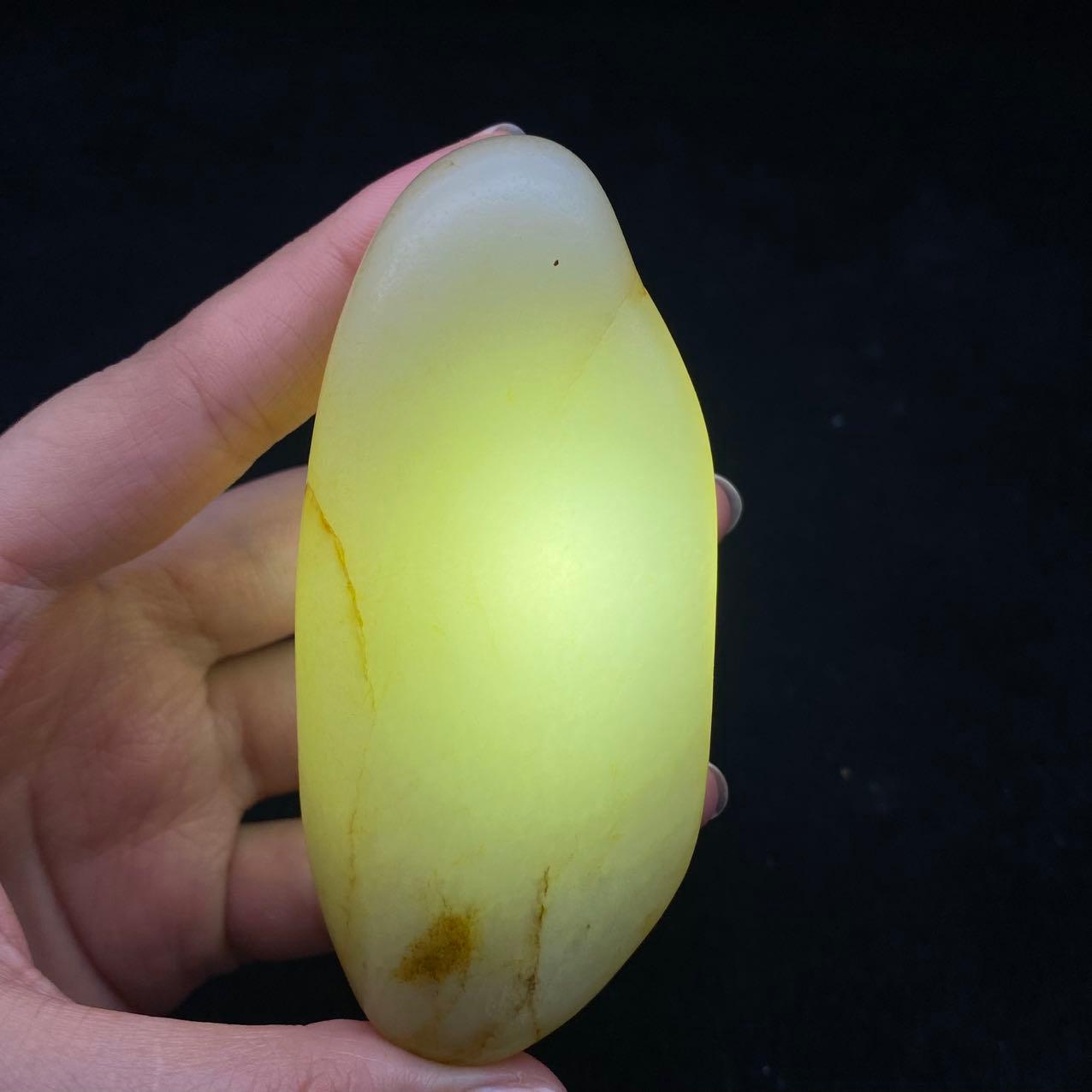 和田玉黄皮籽料原石(118.3g)
