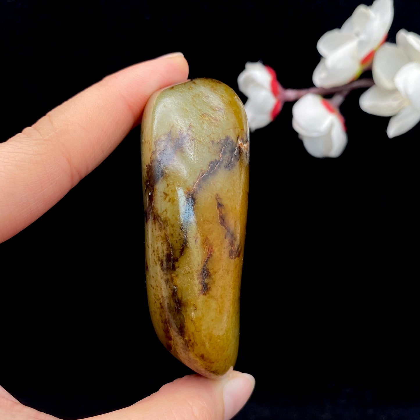 和田玉洒金皮籽料原石(138.3g)