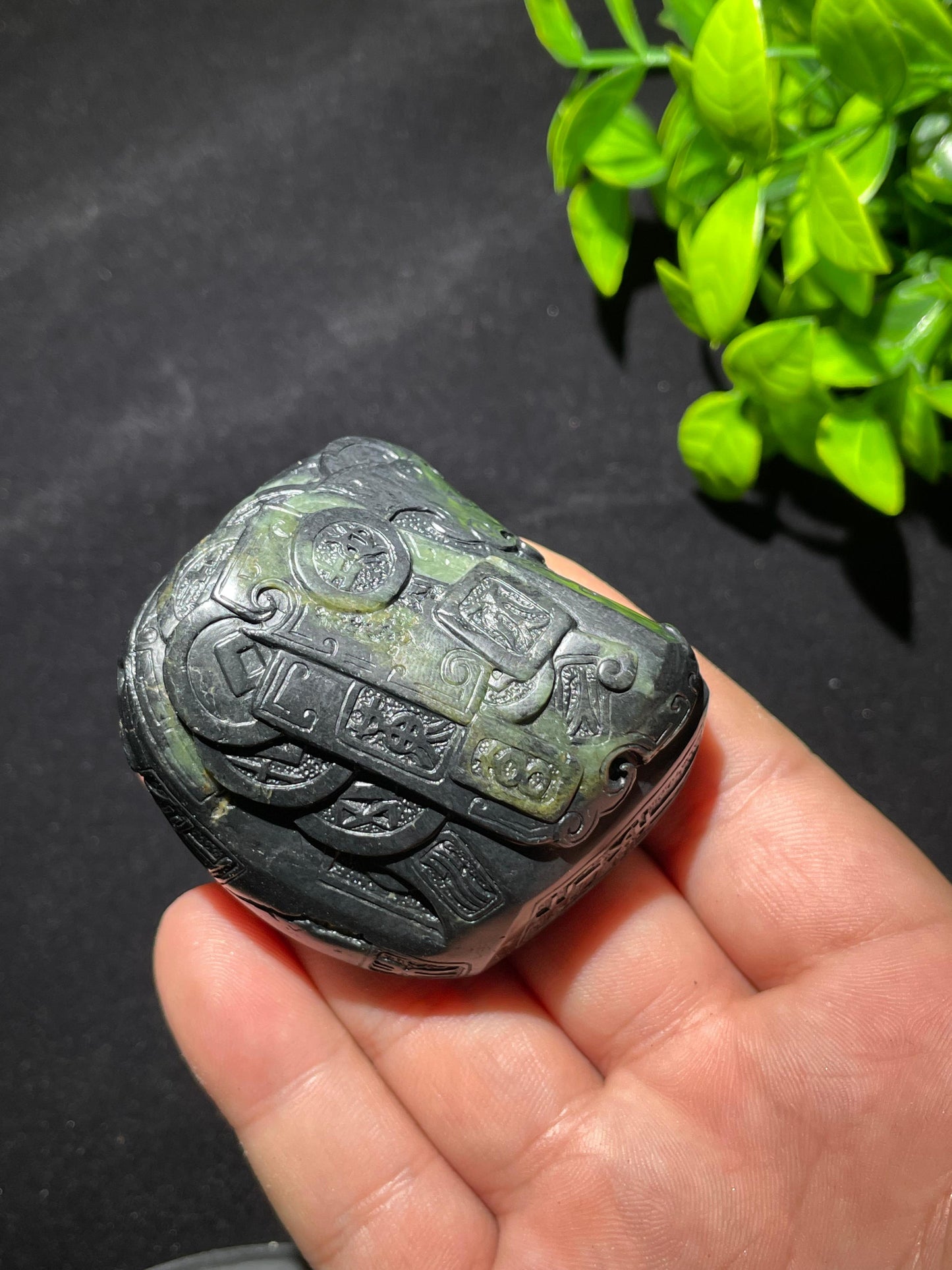 和田玉籽料青花锦灰堆(127.2g)