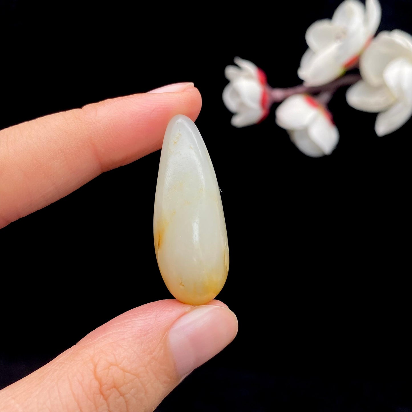 和田玉聚黄皮籽料原石(13.2g)