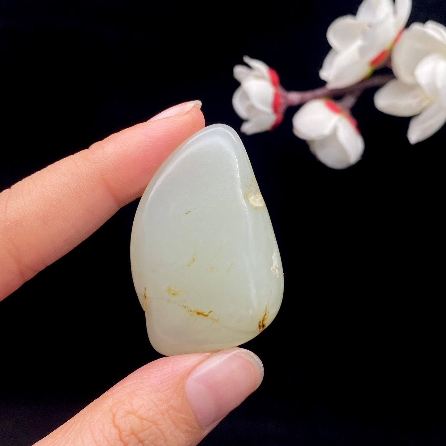 和田玉青白玉籽料原石(26.2g)