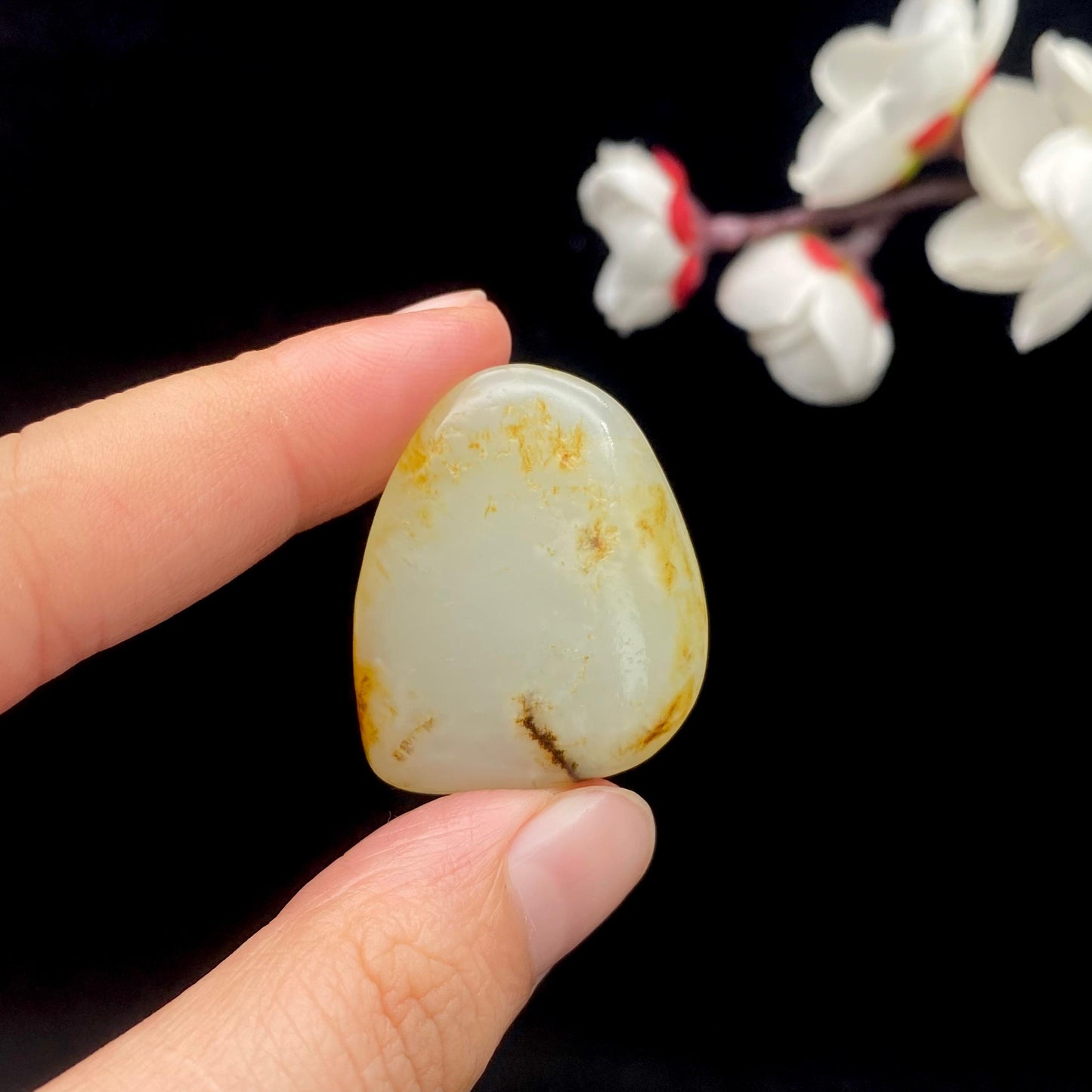 和田玉洒金皮籽料原石(12g)