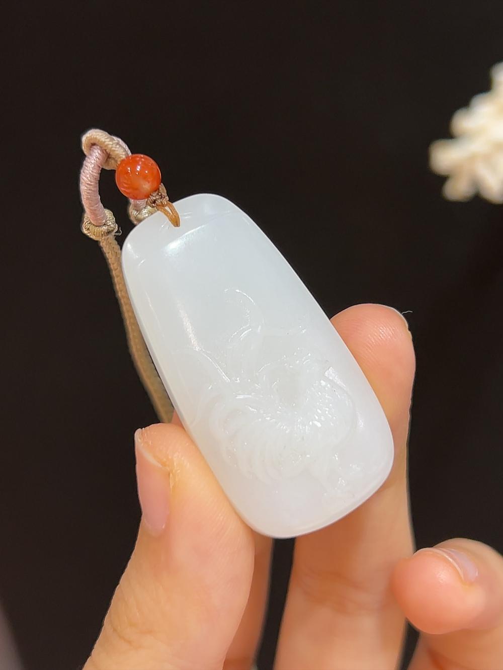 和田玉羊脂玉大吉大利(17.0g)