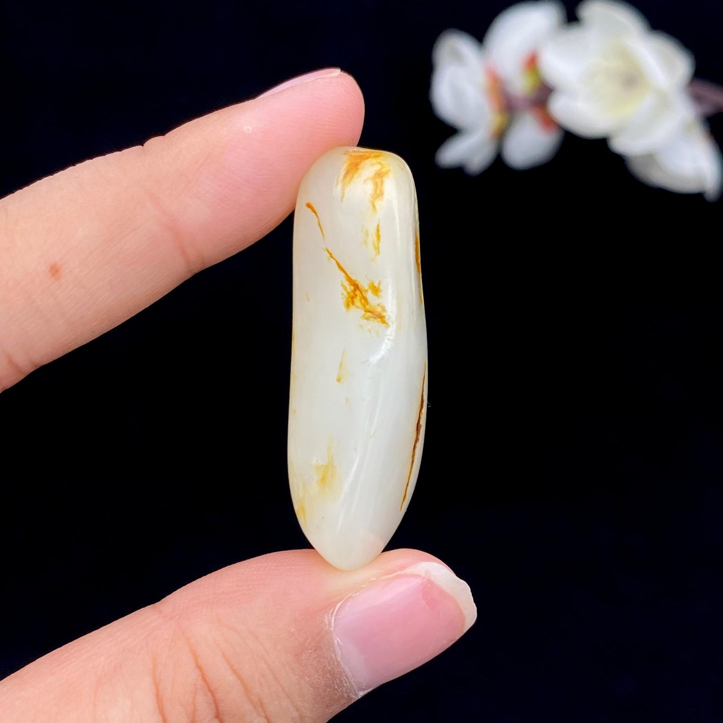 和田玉洒金皮籽料挂件(19.3g)