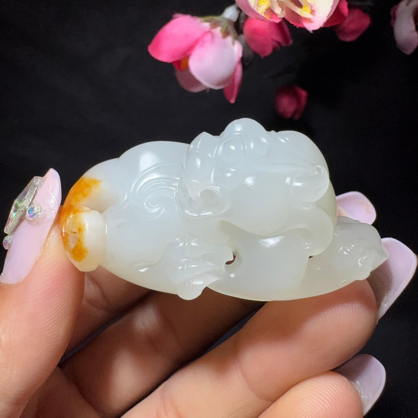 和田玉籽料挂件貔貅挂件(43.5g)