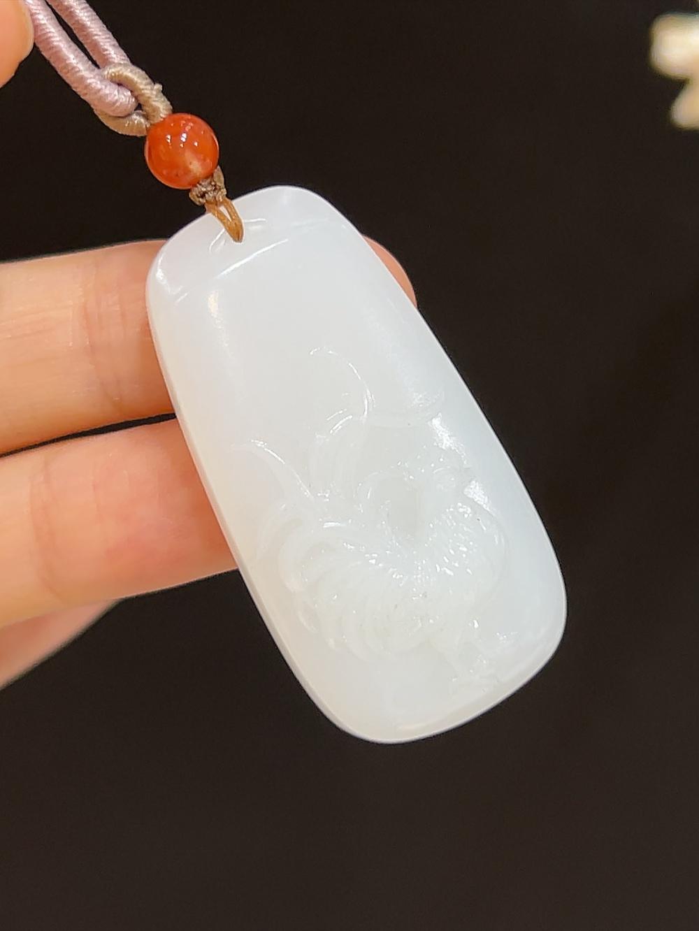 和田玉羊脂玉大吉大利(17.0g)
