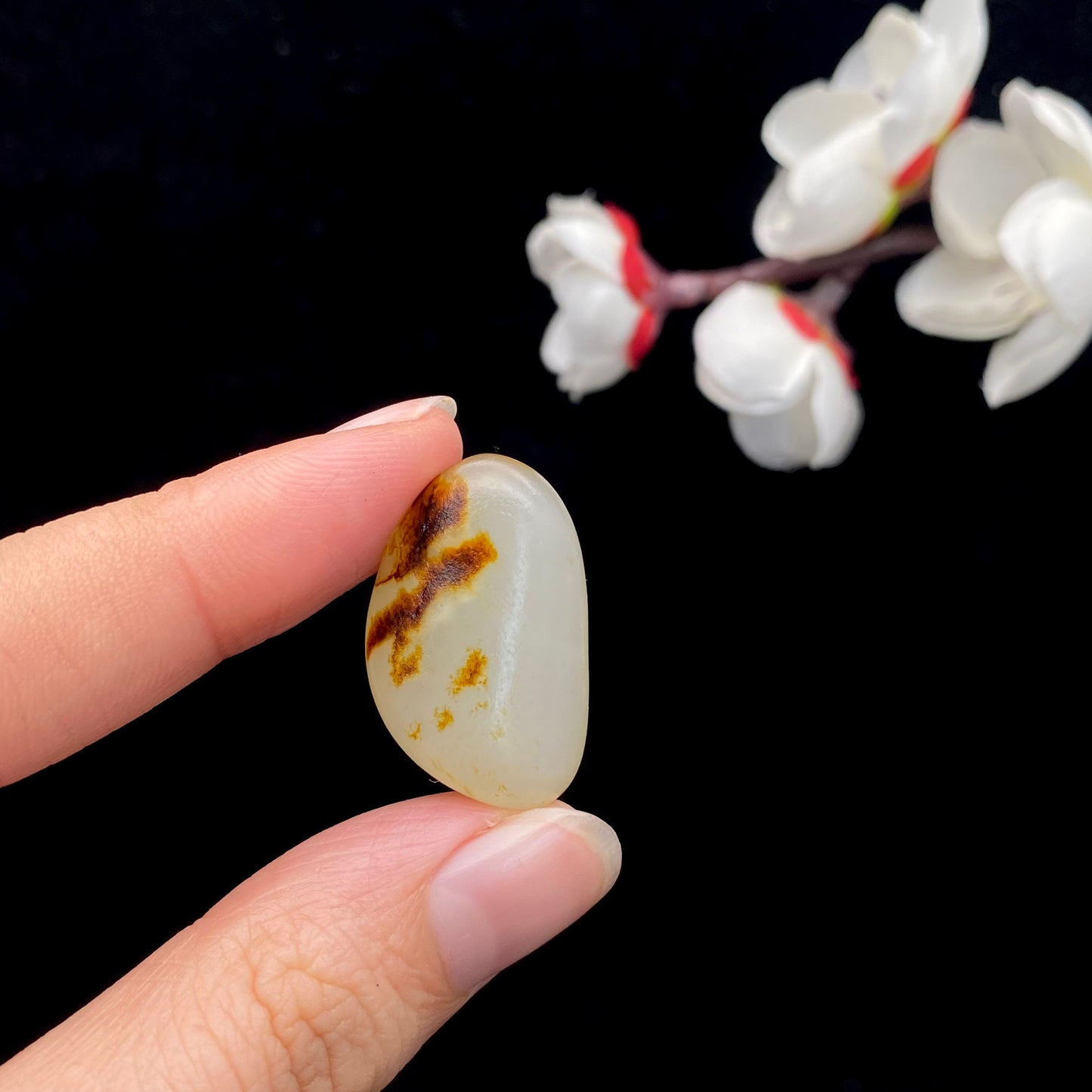 和田玉黄皮籽料吊坠籽(6.1g)
