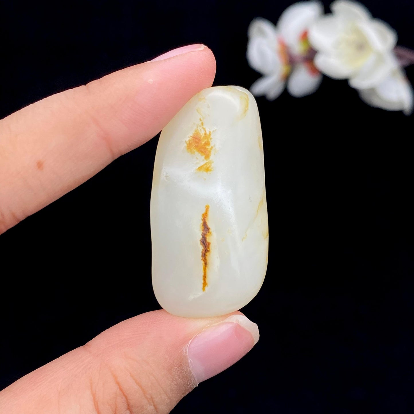 和田玉洒金皮籽料挂件(19.3g)