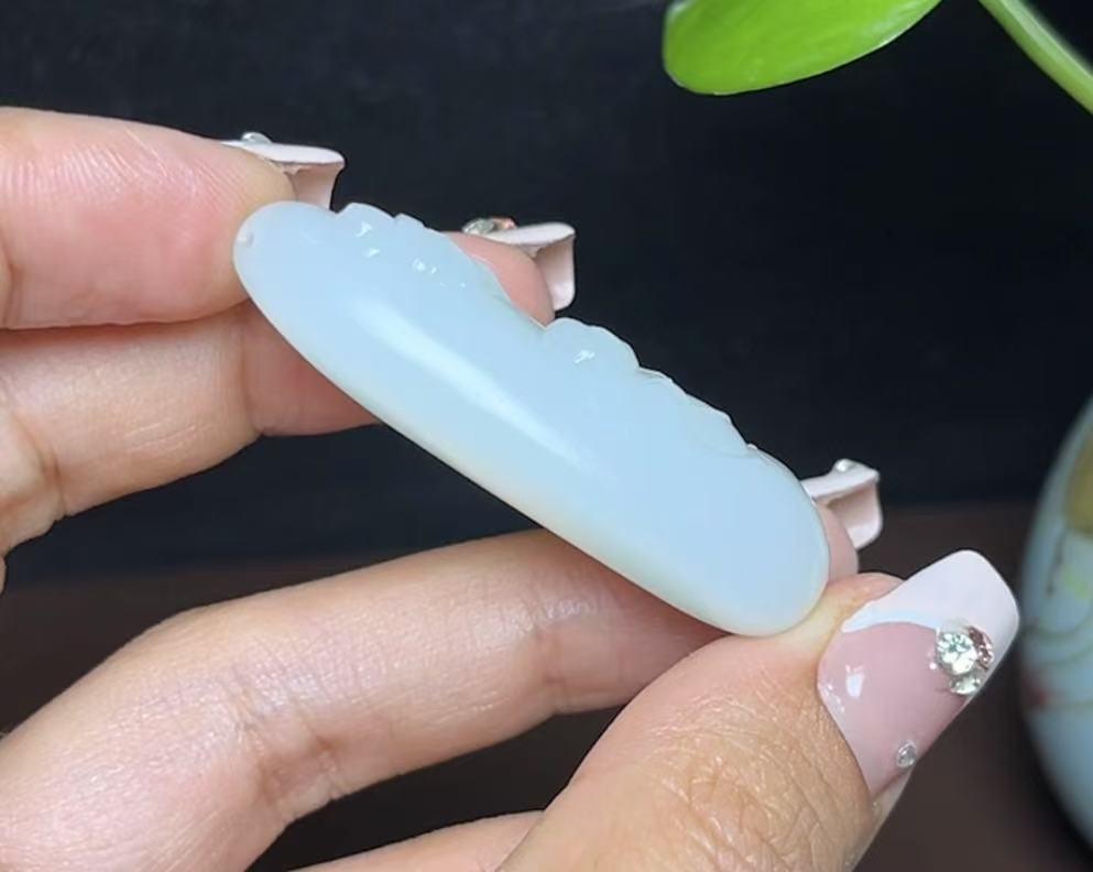 和田羊脂玉【人财两旺】,(22.8g)