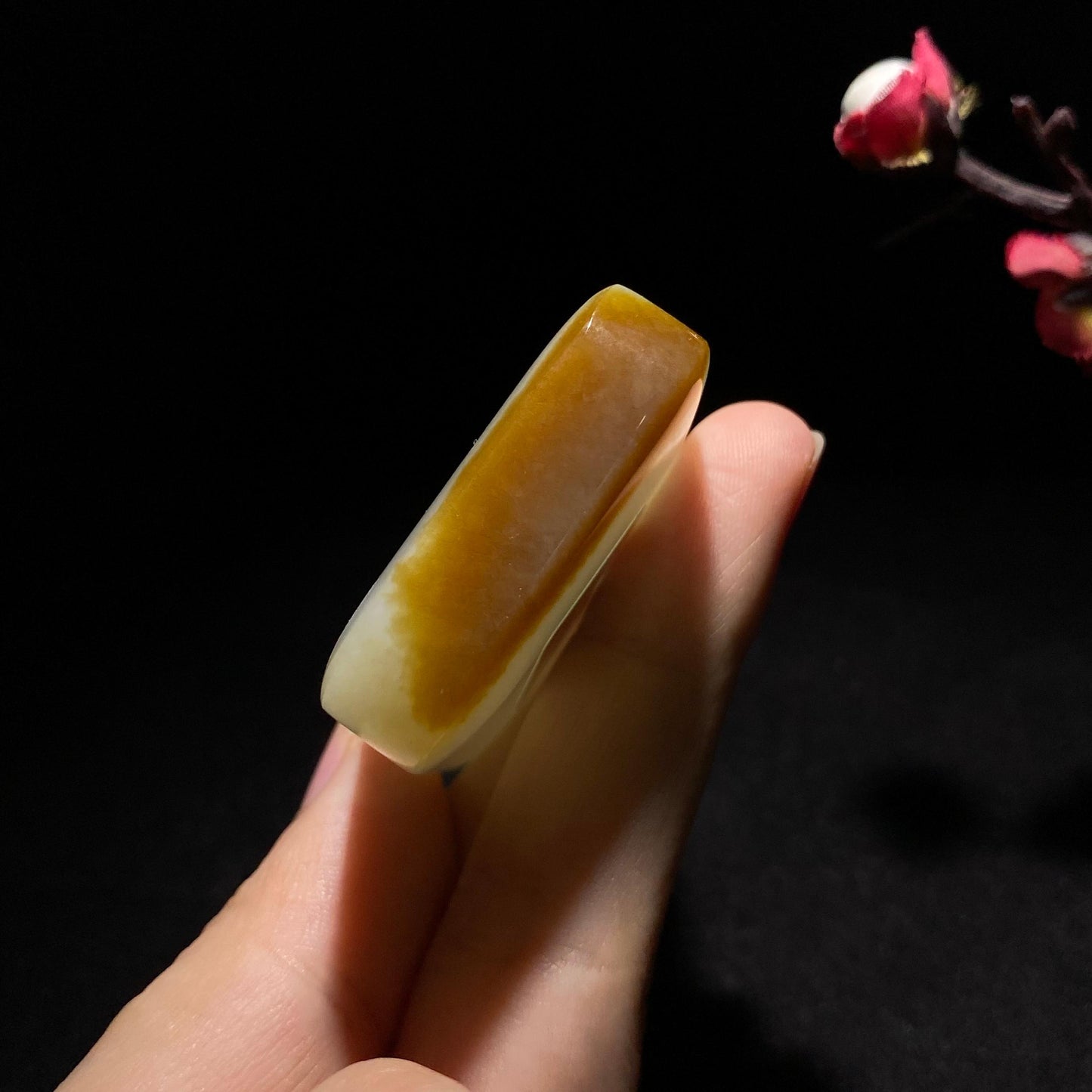 传承精品糖白玉无事牌(85.5g)