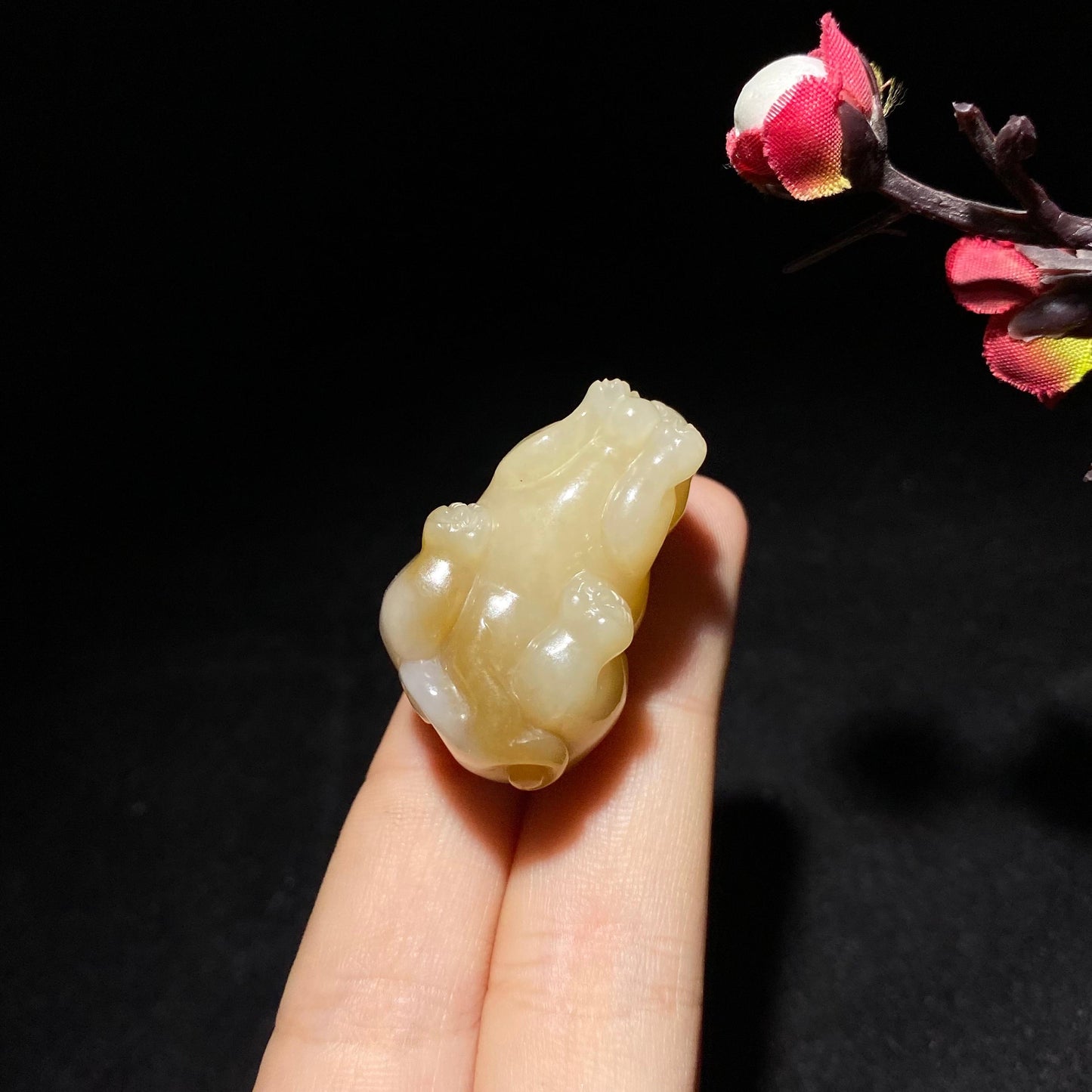和田山料糖白玉貔貅挂件(22.0g)