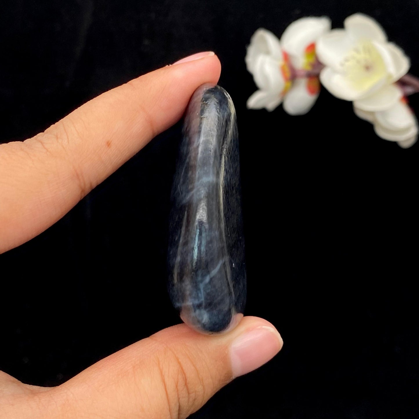 和田玉青花籽料原石(76.3g)