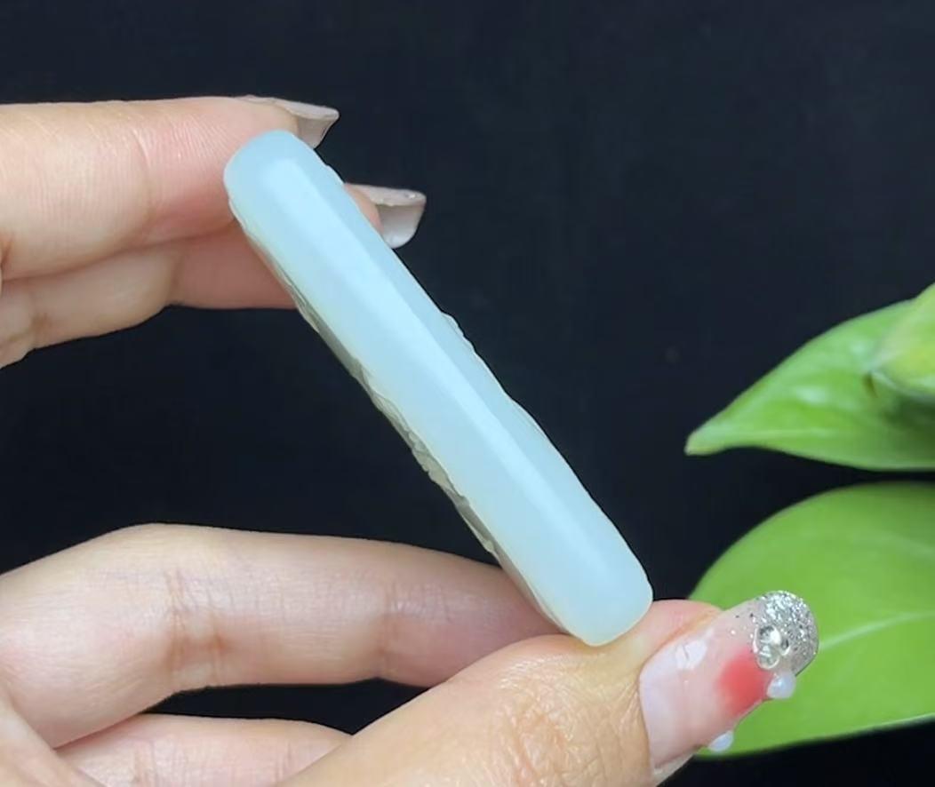 和田羊脂玉普贤菩萨(46.7g)