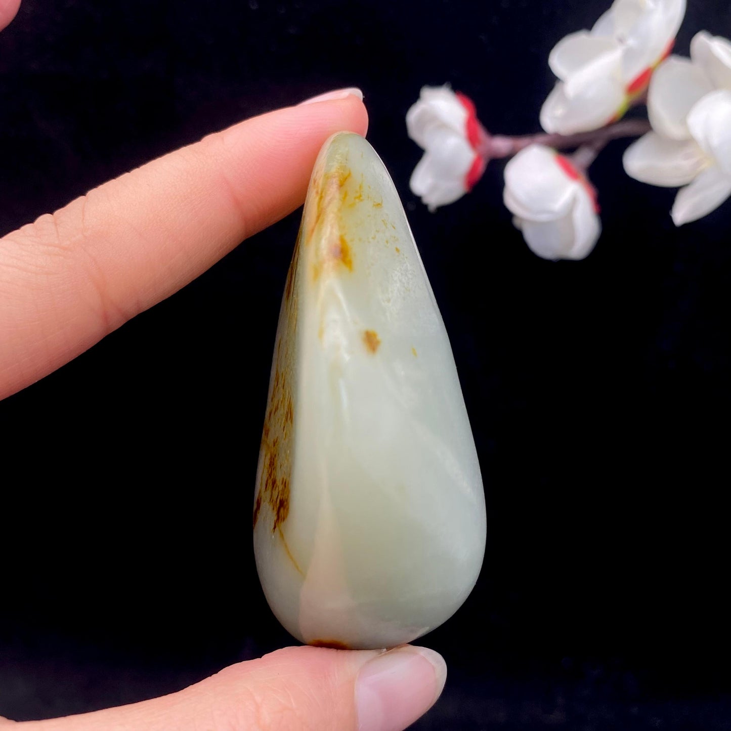 和田玉黑黄皮籽料原石(88.3g)