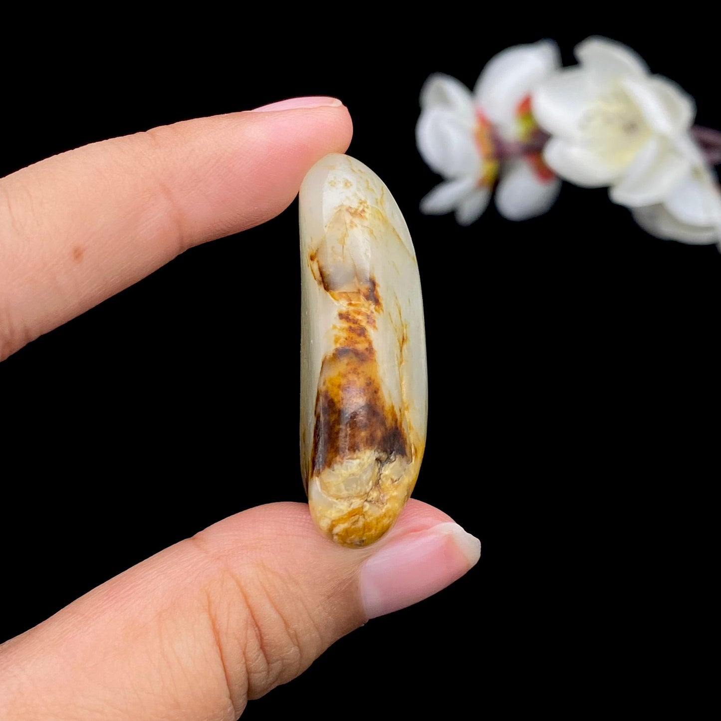和田玉洒金皮籽料挂件(24.6g)