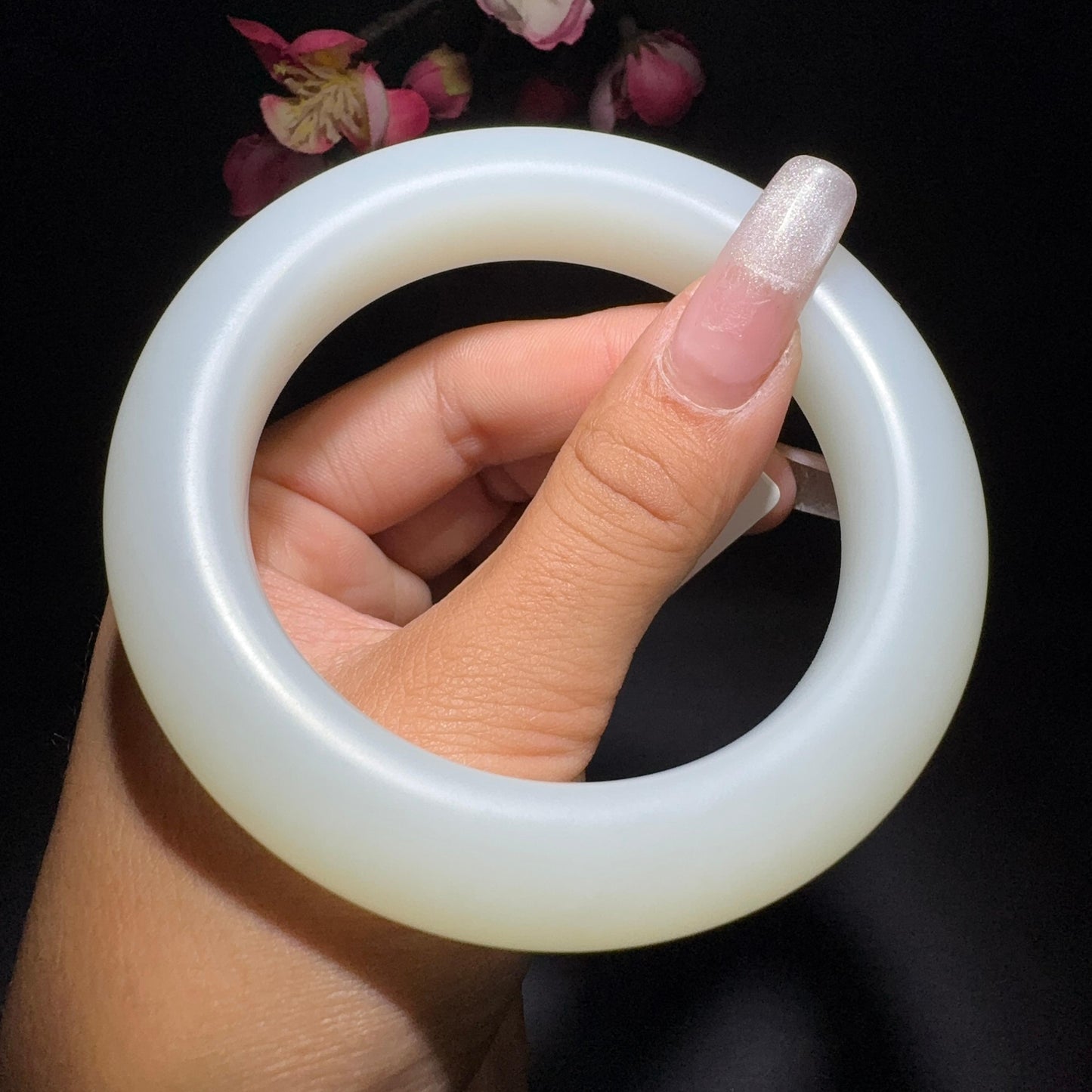 和田玉白玉手镯(103.5g)