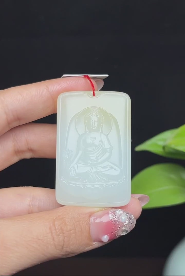 新疆和田玉且末糖羊脂玉大日如来