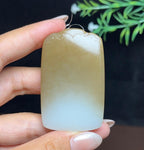 和田玉糖白平安无事牌（51.2g）