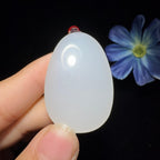 和田玉白玉平安无事牌（23.7g）