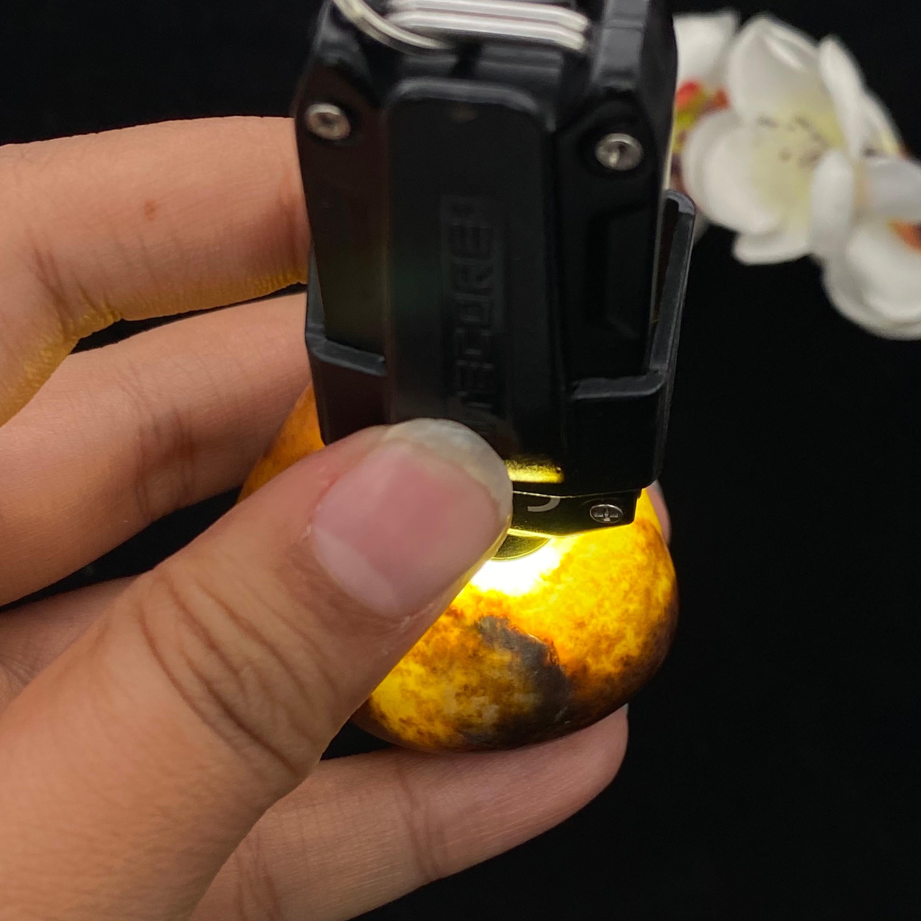 和田玉聚红皮籽料原石（86.2g）