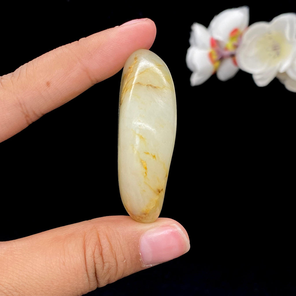 和田玉洒金皮青花底籽料挂件（46.8g）