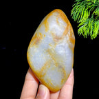 和田玉籽料山水把件（210.4g）