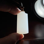和田玉羊脂玉无事牌2603200006（17.0g）