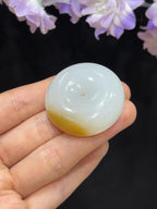 和田玉且末料糖平安扣（30.0g）
