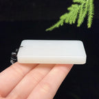 和田玉羊脂白玉无事牌（58.3g）