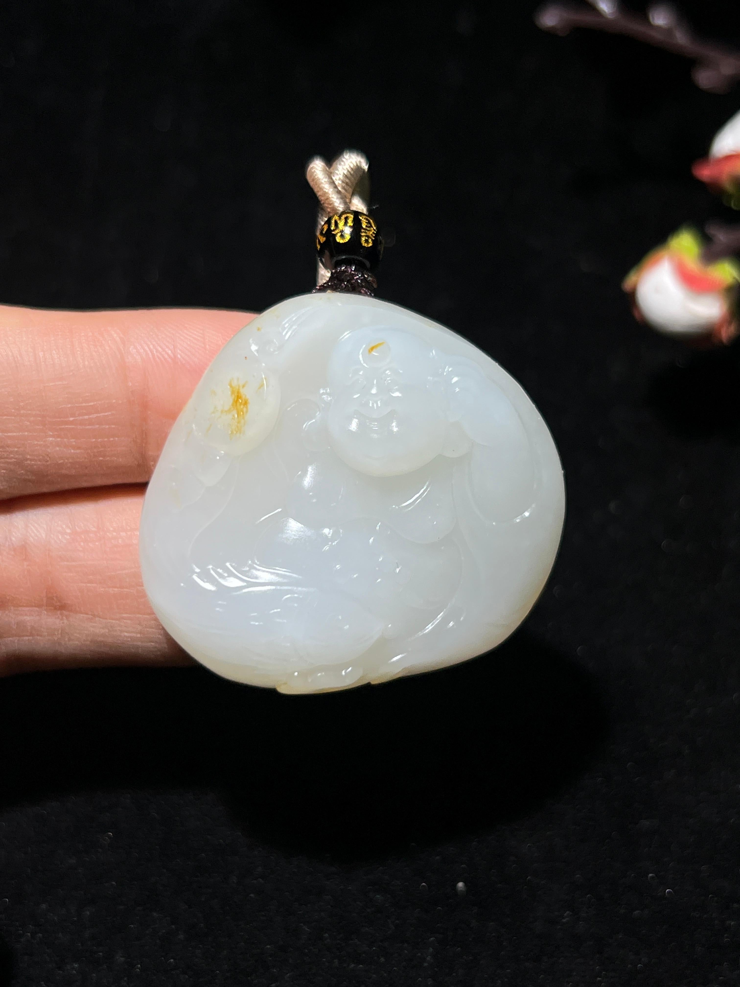 和田籽玉弥勒佛（31.3g）