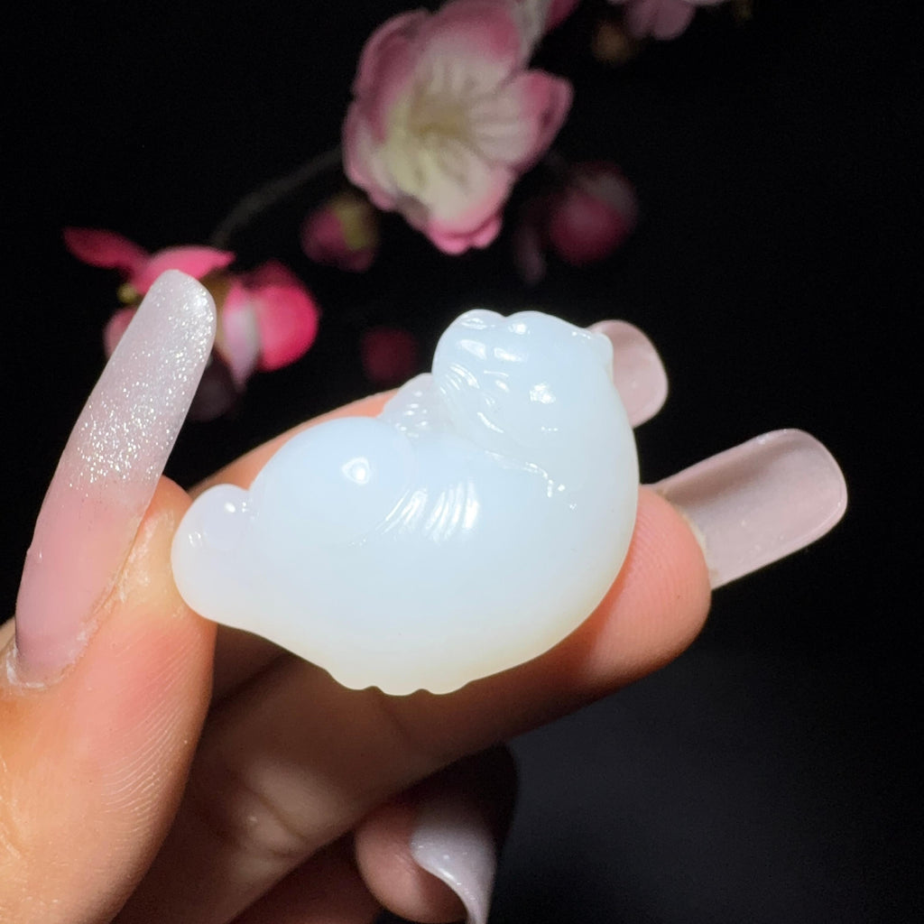 和田玉白玉挂件貔貅（11.4g）