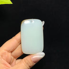 和田山料糖白玉无事牌挂件（69.3g）