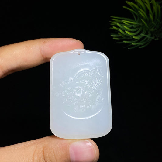 和田玉白玉龙行天下（35.1g）