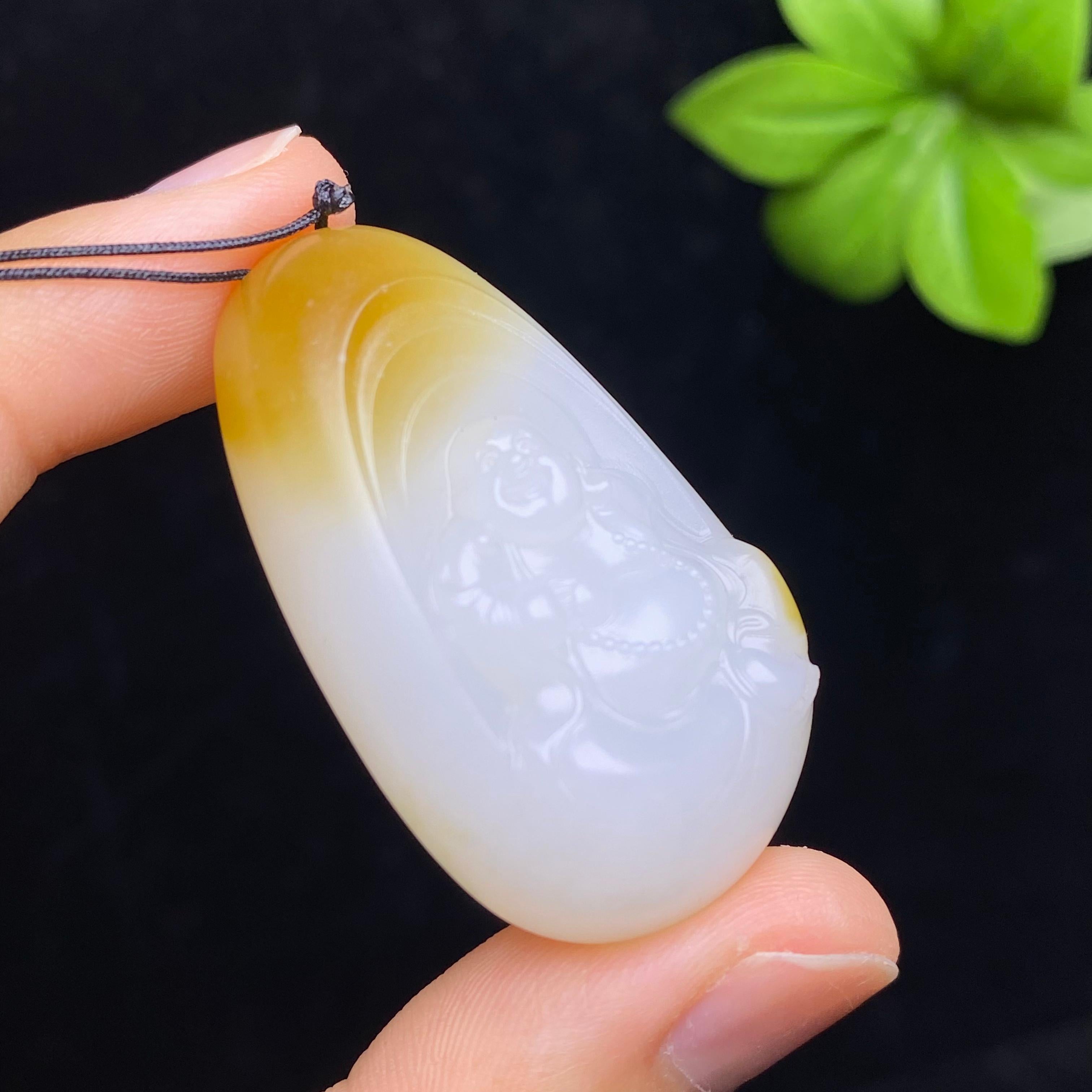 和田玉糖白佛公（23.1g）