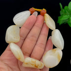 和田玉洒金皮籽料【精品手串】（89.5g）