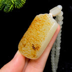 和田玉籽料无事牌（45.8g）
