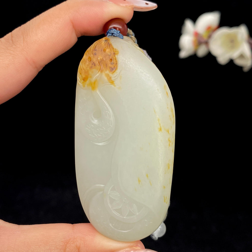 和田玉籽料【龙】大挂件（77.6g）
