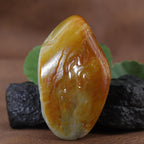 和田玉洒金皮寿星题材随形手把件（181.5g）