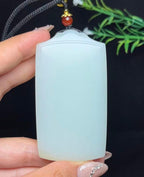 和田白玉平安无事牌（91.2g）
