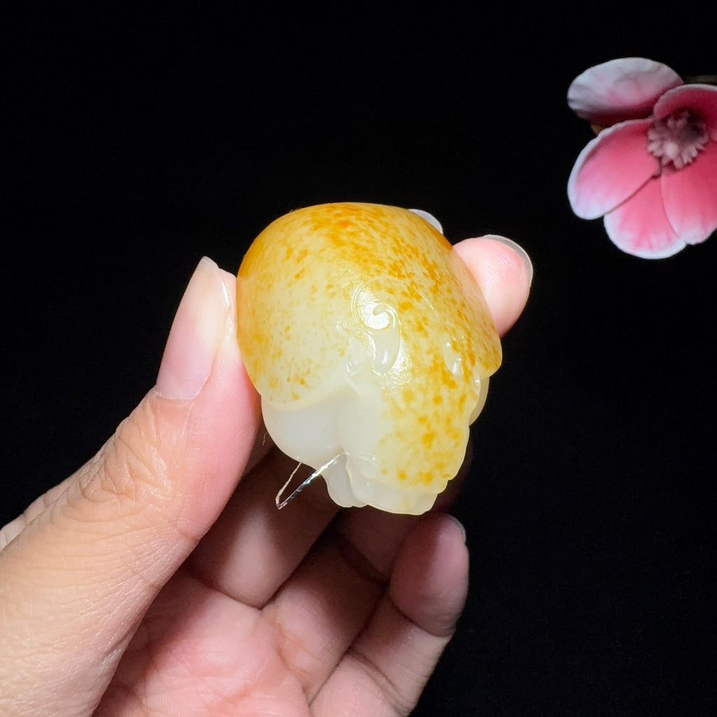 秒杀和田玉籽料龙龟挂件（33.1g）