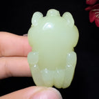 秒杀和田玉黄口马到成功挂件（69.0g）