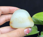 和田羊脂玉平安无事圆牌（13.2g）