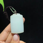 和田山料糖白玉无事牌挂件（31.1g）