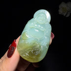 和田玉碧玉弥勒佛挂件（28.2g）
