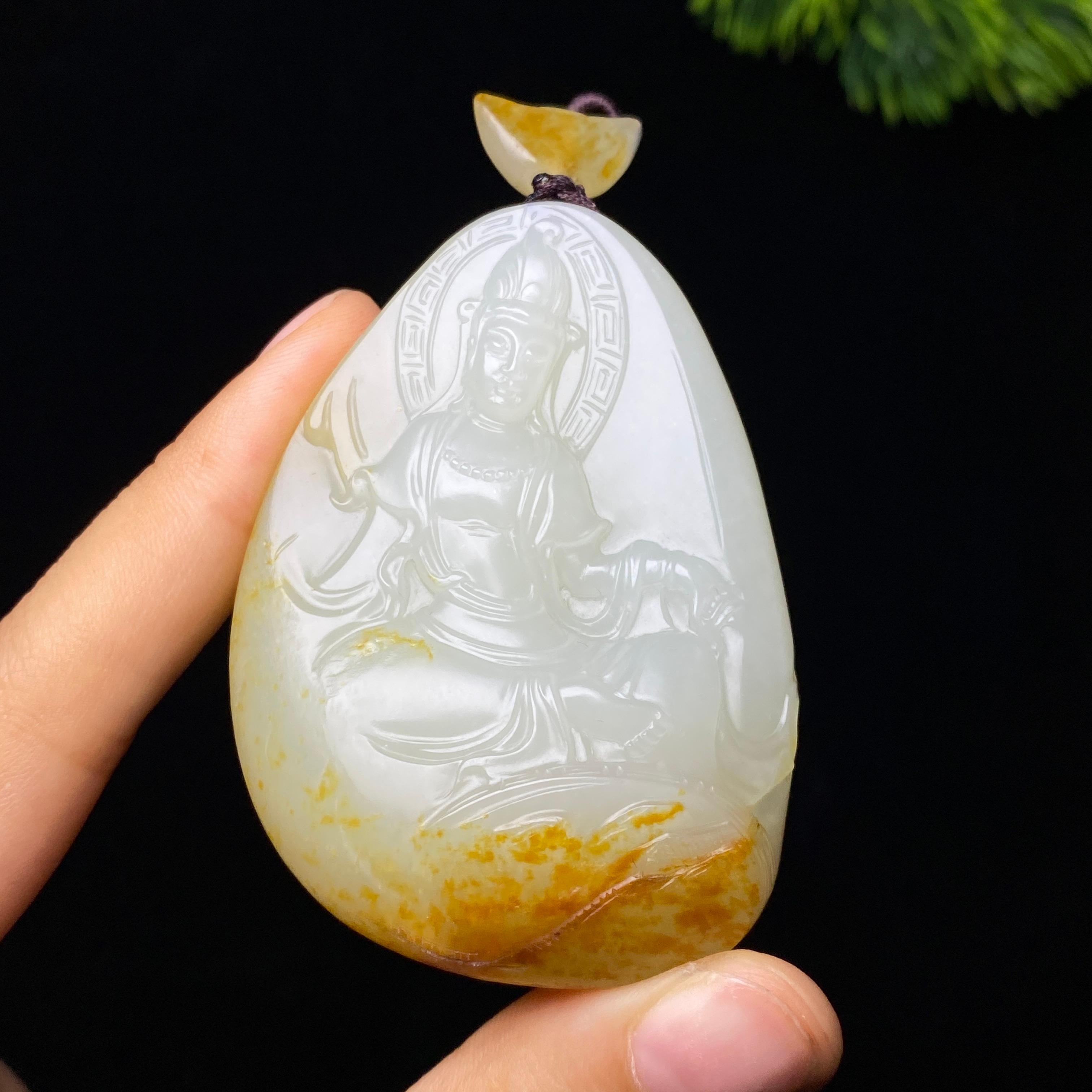 和田玉籽料观音（79.2g）