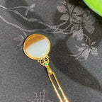 18k金糖羊脂白玉平安吊坠（3.6g）