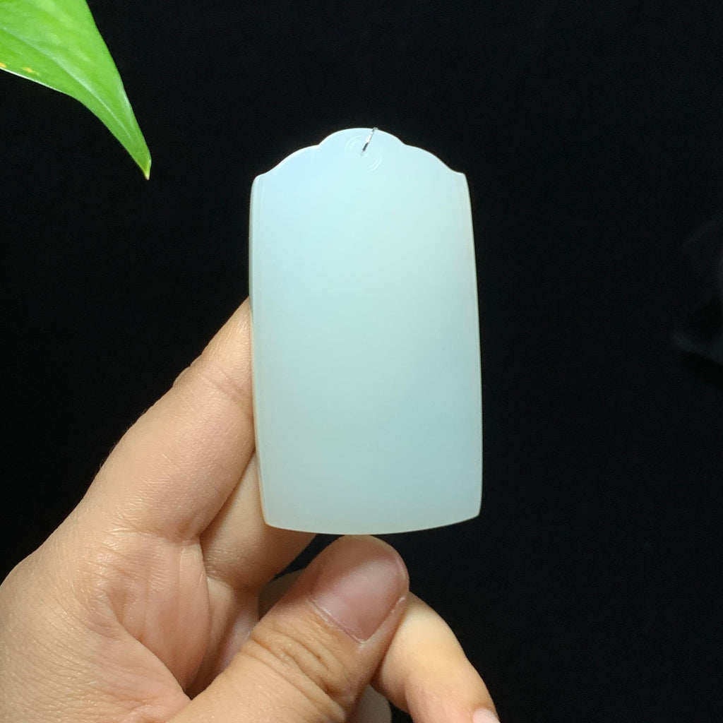 和田山料白玉无事牌挂件（54.5g）