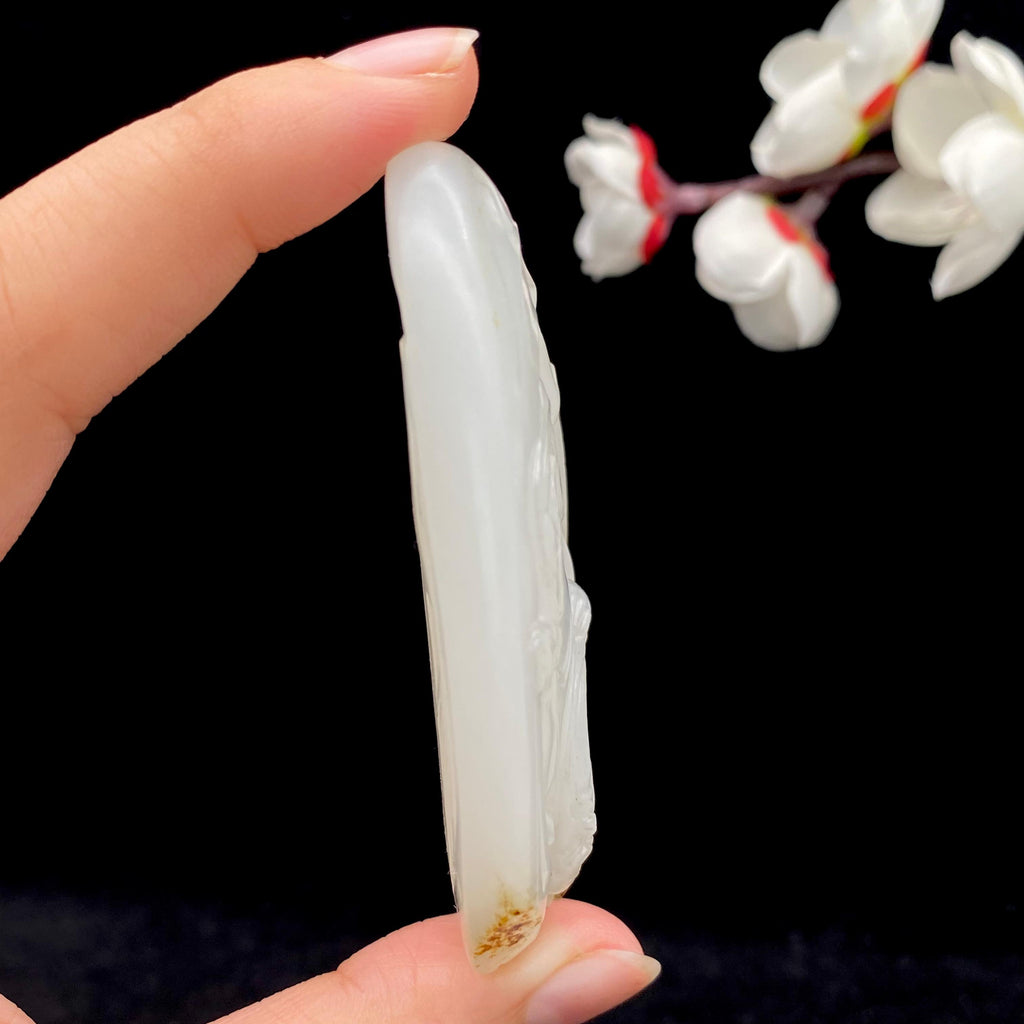 和田玉白玉籽料【关公】（69.4g）
